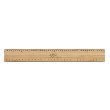 Logotrade promotional products photo of: Timberson extra thick 30cm double sided bamboo ruler