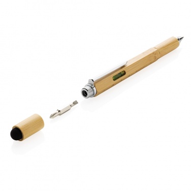 Logotrade advertising product image of: Bamboo 5-in-1 toolpen
