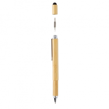 Logotrade advertising product picture of: Bamboo 5-in-1 toolpen