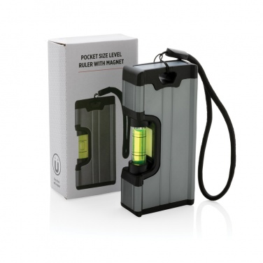 Logo trade promotional item photo of: Pocket size level ruler with magnet