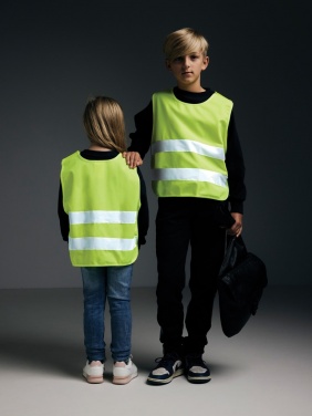 Logo trade promotional merchandise photo of: GRS recycled PET high-visibility safety vest 3-6 years