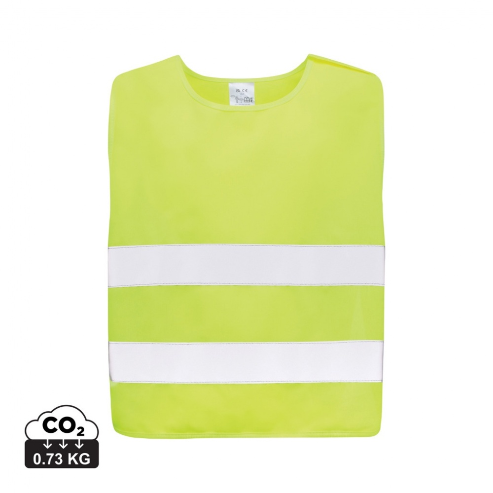Logotrade advertising product picture of: GRS recycled PET high-visibility safety vest 7-12 years