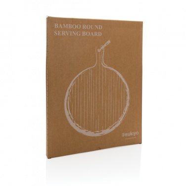 Logo trade promotional gift photo of: Ukiyo bamboo round serving board