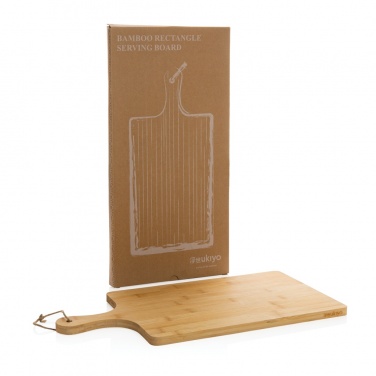 Logo trade promotional products image of: Ukiyo bamboo rectangle serving board