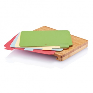 Logo trade promotional giveaway photo of: Cutting board with 4pcs hygienic boards