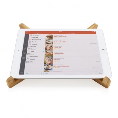 Logotrade promotional giveaways photo of: Bamboo portable laptop stand