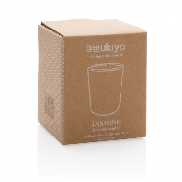 Logo trade promotional merchandise picture of: Ukiyo small scented candle in glass