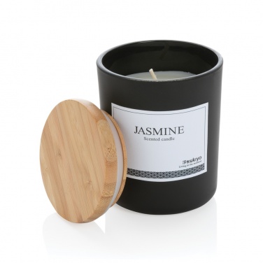 Logotrade promotional gift picture of: Ukiyo deluxe scented candle with bamboo lid
