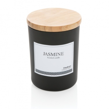 Logotrade promotional gift image of: Ukiyo deluxe scented candle with bamboo lid