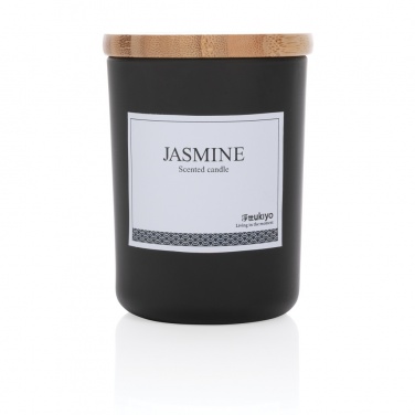 Logotrade corporate gift image of: Ukiyo deluxe scented candle with bamboo lid