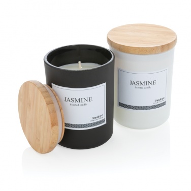 Logotrade promotional product image of: Ukiyo deluxe scented candle with bamboo lid