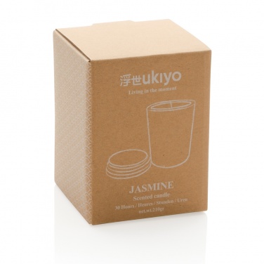 Logo trade corporate gift photo of: Ukiyo deluxe scented candle with bamboo lid