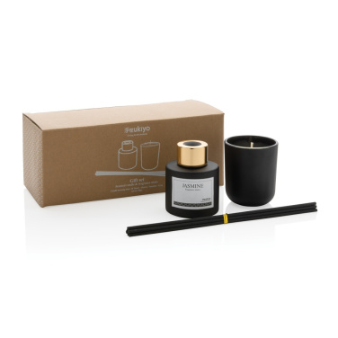 Logo trade promotional item photo of: Ukiyo candle and fragrance sticks gift set