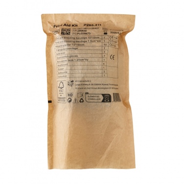 Logotrade advertising products photo of: RCS recycled nubuck PU pouch  first aid set