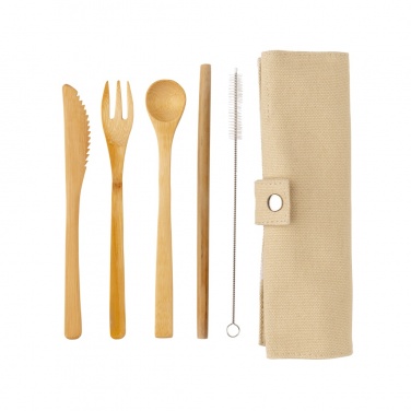 Logotrade promotional giveaways photo of: Reusable bamboo travel cutlery set