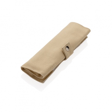 Logo trade corporate gifts image of: Reusable bamboo travel cutlery set