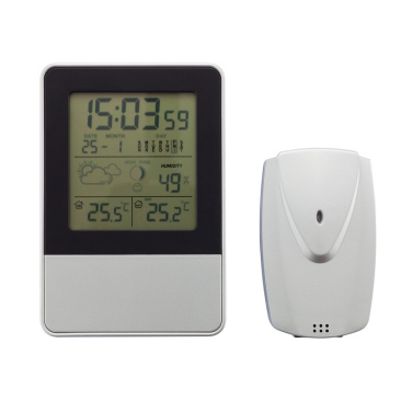 Logo trade promotional items image of: Indoor/outdoor weather station