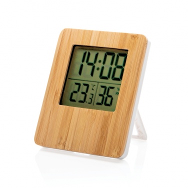 Logo trade advertising products picture of: Bamboo weather station