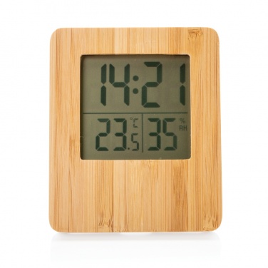 Logotrade advertising product picture of: Bamboo weather station