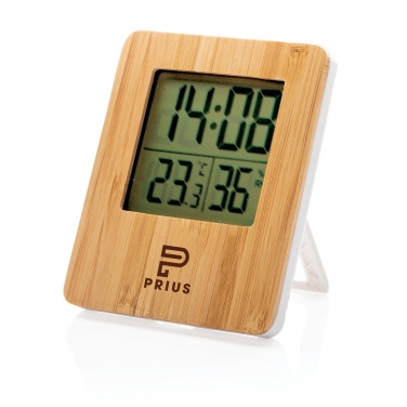 Logotrade promotional gift picture of: Bamboo weather station