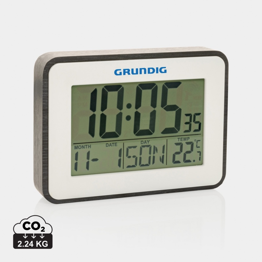 Logo trade advertising product photo of: Grundig weatherstation alarm and calendar