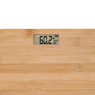 Logo trade promotional items picture of: Grundig Bamboo Digital Body Scale