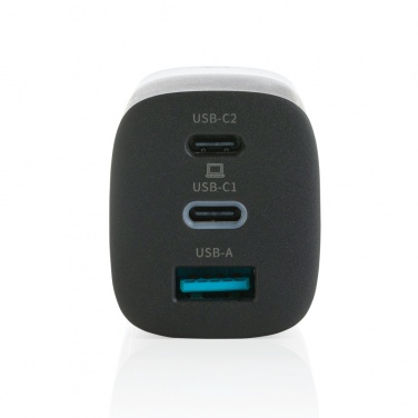 Logo trade promotional gift photo of: Philips 65W ultra fast PD 3-port USB wall charger