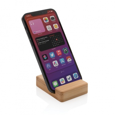 Logotrade promotional item image of: Bamboo phone stand XD
