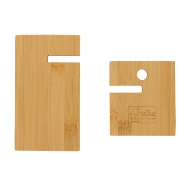 Logotrade corporate gift image of: Bamboo phone stand in kraft box