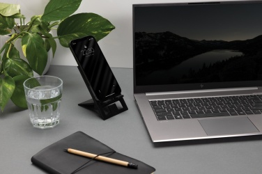 Logo trade promotional giveaways picture of: SnapStand RCS recycled plastic foldable phone stand