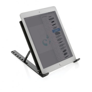 Logotrade promotional item image of: Terra RCS recycled aluminium universal laptop/tablet stand
