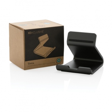 Logotrade promotional products photo of: Terra RCS recycled aluminium tablet & phone stand