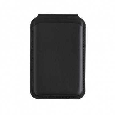 Logo trade business gift photo of: Magstand RCS recycled PU magnetic phone wallet with stand