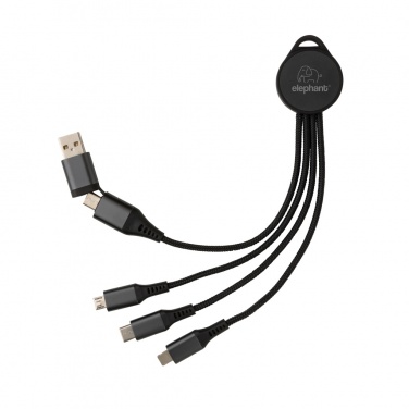 Logotrade promotional merchandise photo of: Terra RCS recycled aluminium 6-in-1 charging cable