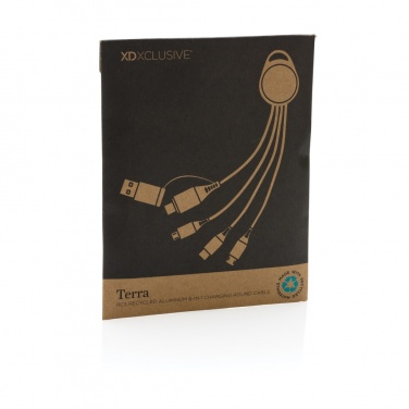 Logotrade promotional item picture of: Terra RCS recycled aluminium 6-in-1 charging cable