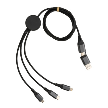 Logotrade advertising product image of: Terra RCS recycled aluminium 120cm 6-in-1 cable