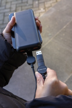 Logotrade promotional items photo of: Oakland RCS recycled plastic 6-in-1 fast charging 45W cable