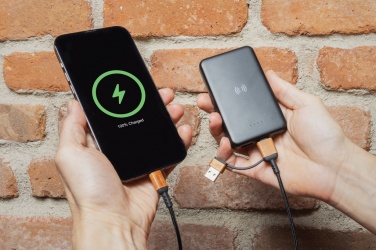 Logotrade promotional gifts photo of: Ohio RCS certified recycled plastic 6-in-1 cable