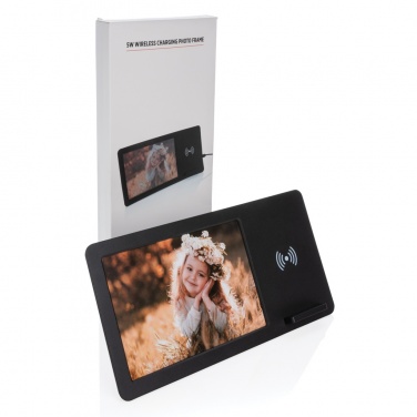 Logotrade promotional gift image of: 5W Wireless charger and photo frame