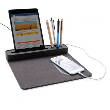 Logo trade corporate gift photo of: Air mousepad with 5W wireless charging and USB