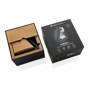 Logo trade promotional products image of: Urban Vitamin Fairfield 3 in1 RCS rplastic charger