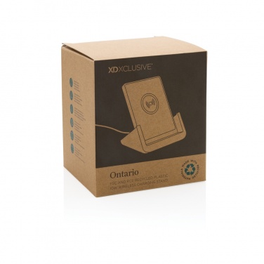 Logotrade promotional item image of: Ontario  RCS recycled plastic 10W stand