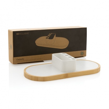 Logo trade promotional gift photo of: Ontario RCS rplastic 10W dual wireless