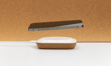 Logotrade promotional giveaway image of: Oregon RCS recycled plastic and cork 10W wireless