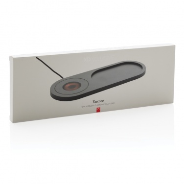 Logo trade promotional gifts picture of: Encore 10W wireless charging valet tray