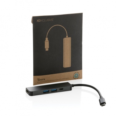 Logotrade advertising product picture of: Terra RCS recycled aluminum hub with HDMI input