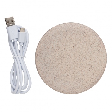 Logotrade promotional item picture of: 5W Wheat straw wireless charger