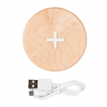 Logotrade promotional gift picture of: 5W wood wireless charger