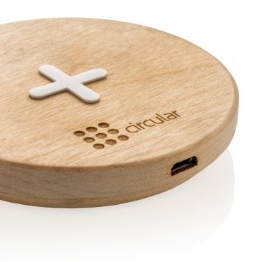 Logo trade promotional items picture of: 5W wood wireless charger