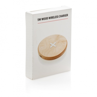 Logo trade promotional merchandise photo of: 5W wood wireless charger